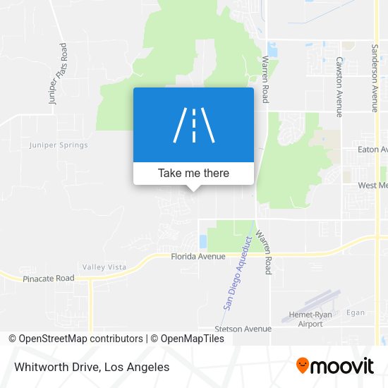 Whitworth Drive map