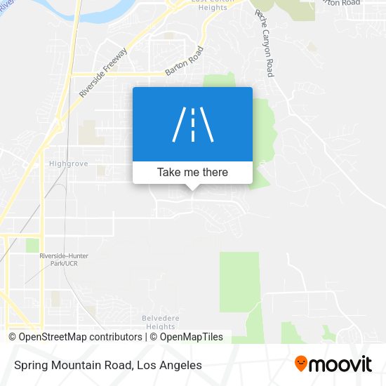 Spring Mountain Road map