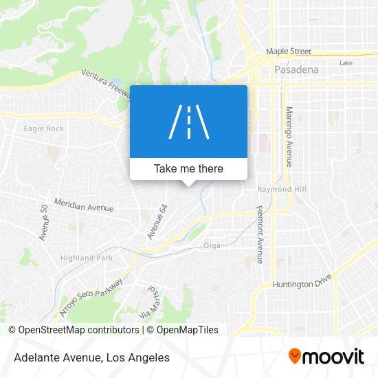 Mapa de Adelante Avenue