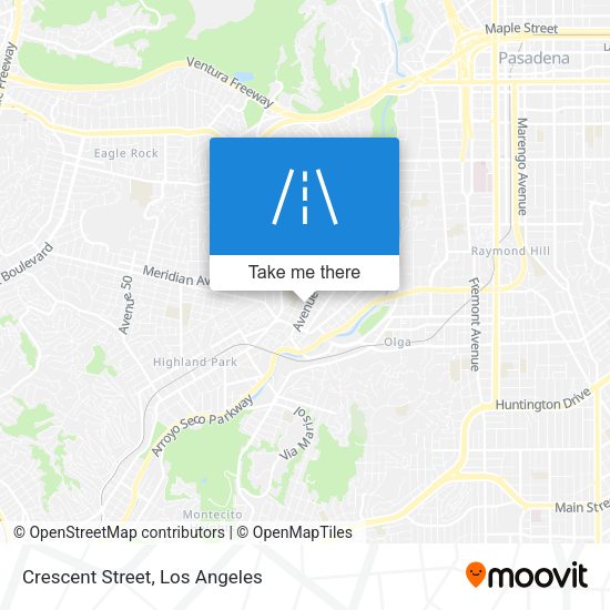 Mapa de Crescent Street