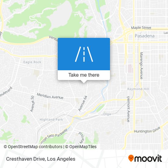 Cresthaven Drive map