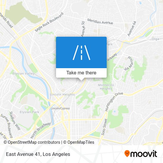 Mapa de East Avenue 41