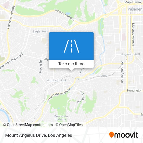Mount Angelus Drive map