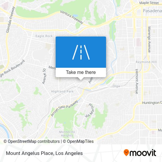 Mount Angelus Place map