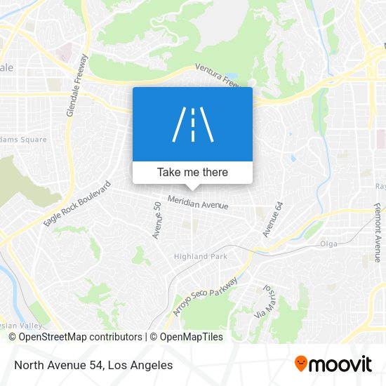 Mapa de North Avenue 54