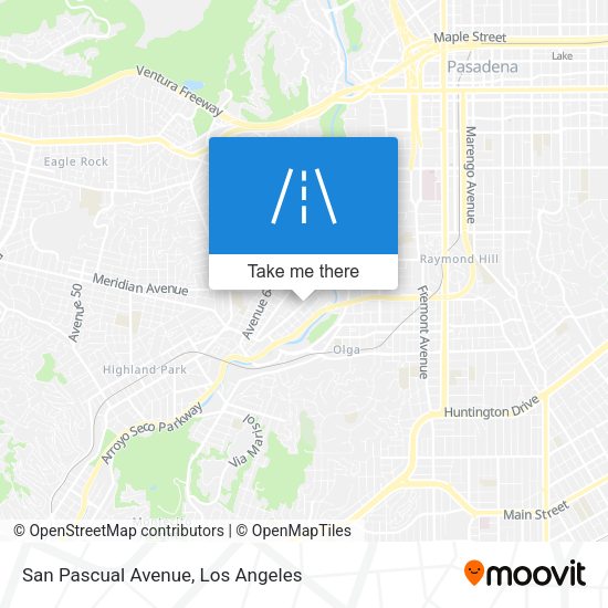 San Pascual Avenue map