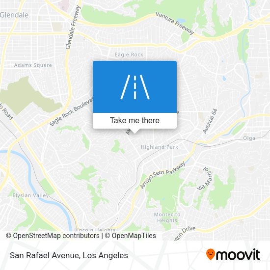 Mapa de San Rafael Avenue