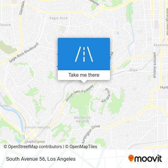 South Avenue 56 map
