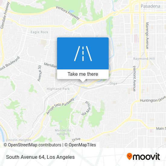 South Avenue 64 map