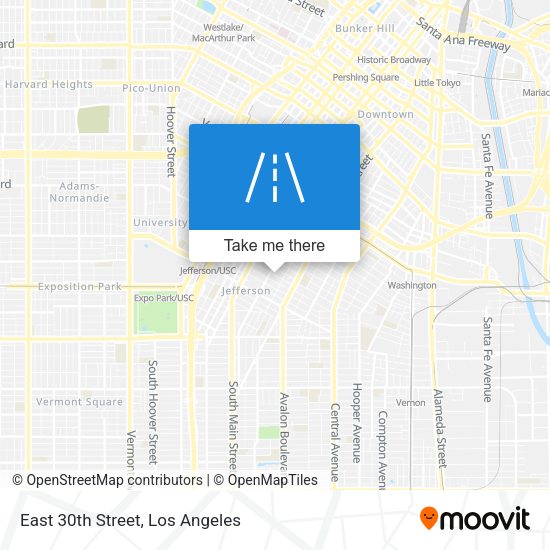 Mapa de East 30th Street