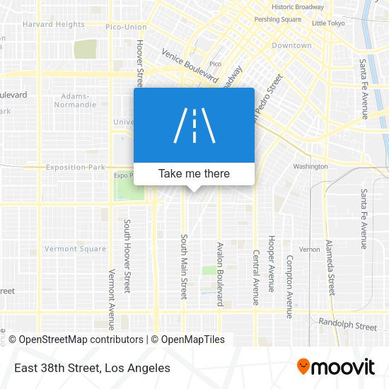 Mapa de East 38th Street