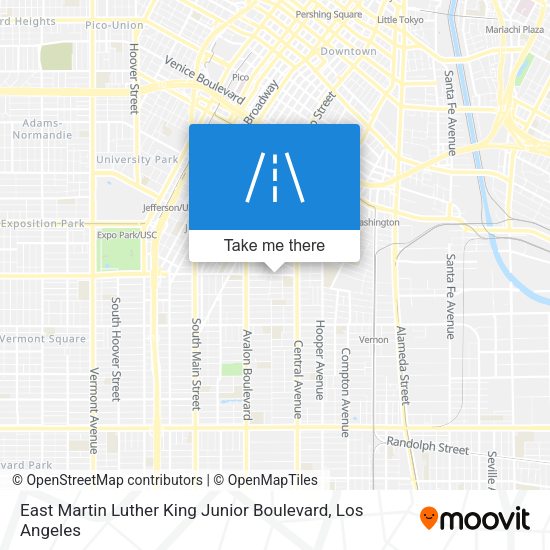 Mapa de East Martin Luther King Junior Boulevard
