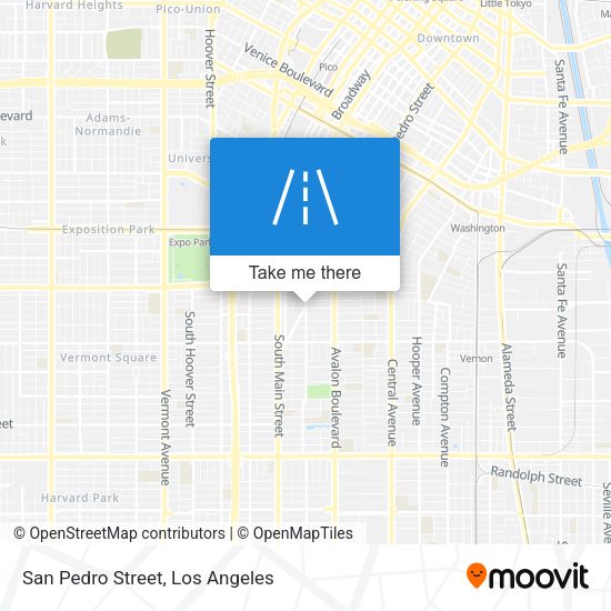 Mapa de San Pedro Street