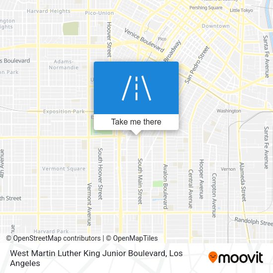 Mapa de West Martin Luther King Junior Boulevard