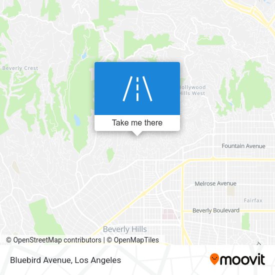 Bluebird Avenue map