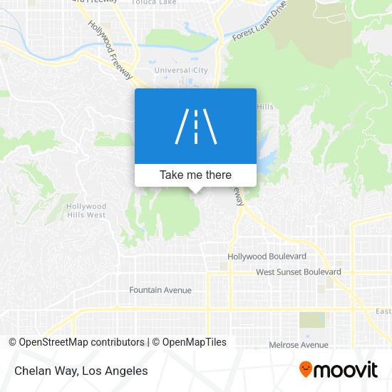 Chelan Way map