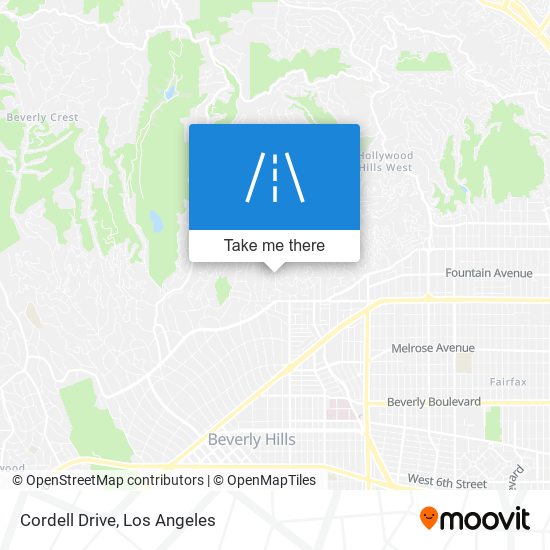 Cordell Drive map