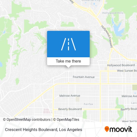 Mapa de Crescent Heights Boulevard