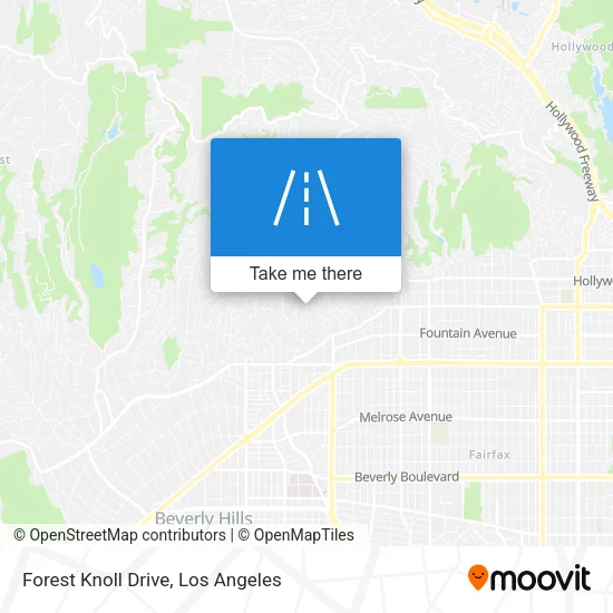 Forest Knoll Drive map