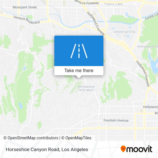 Horseshoe Canyon Road map