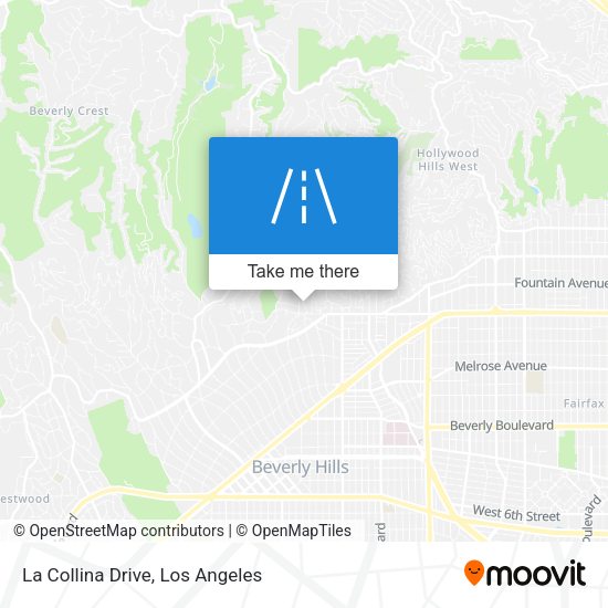 La Collina Drive map