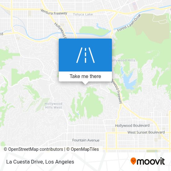 La Cuesta Drive map