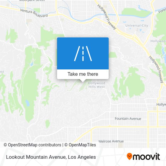 Mapa de Lookout Mountain Avenue