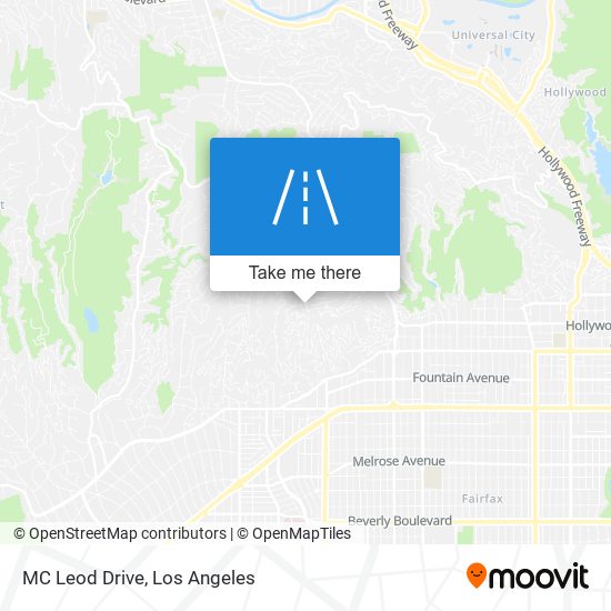 Mapa de MC Leod Drive