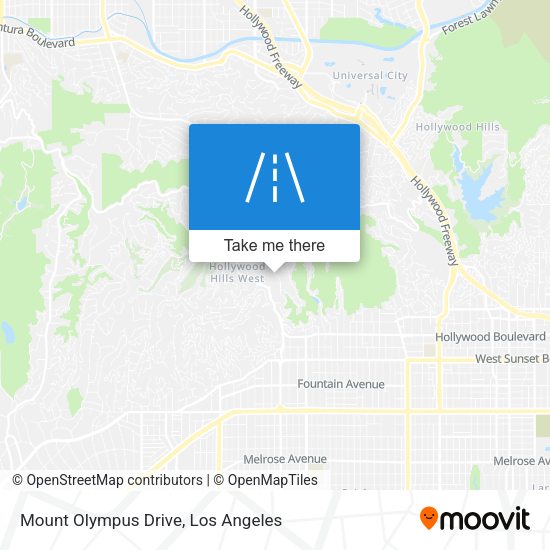 Mount Olympus Drive map