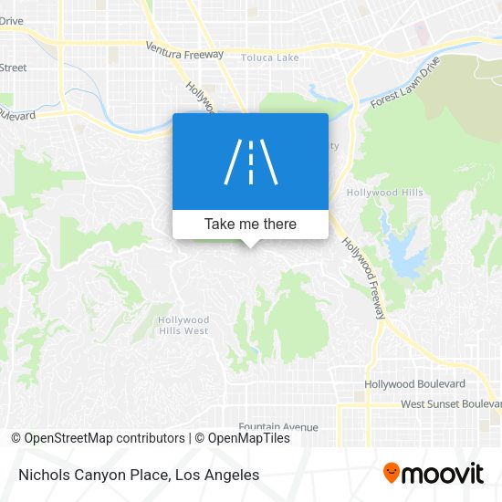 Nichols Canyon Place map