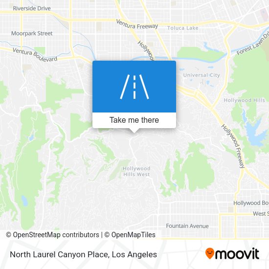 North Laurel Canyon Place map