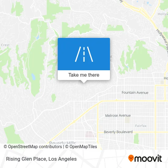 Rising Glen Place map