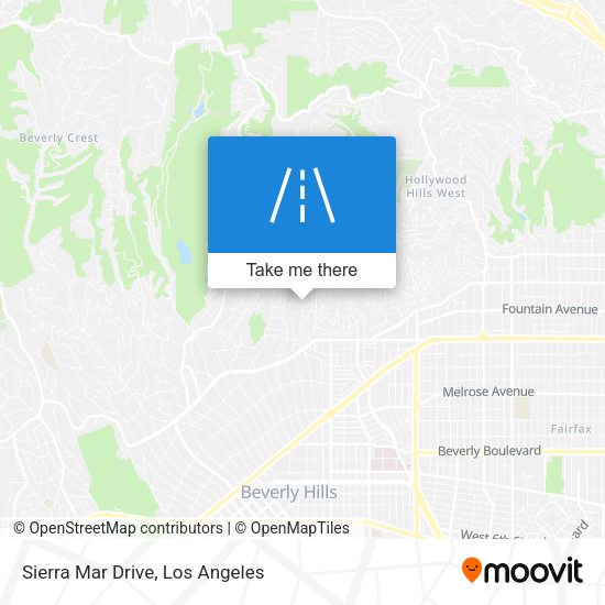 Mapa de Sierra Mar Drive