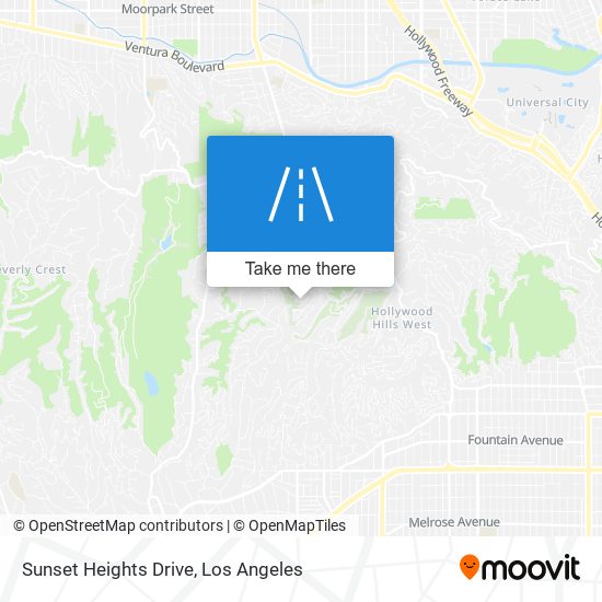 Sunset Heights Drive map