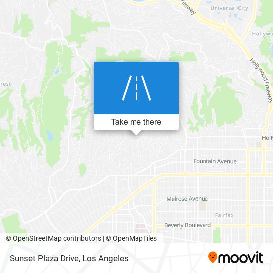 Mapa de Sunset Plaza Drive
