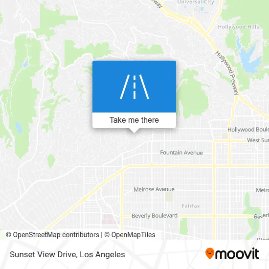 Sunset View Drive map