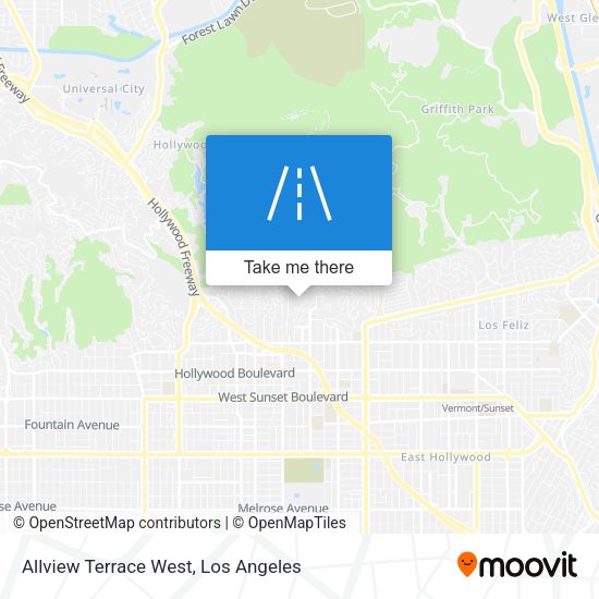 Allview Terrace West map