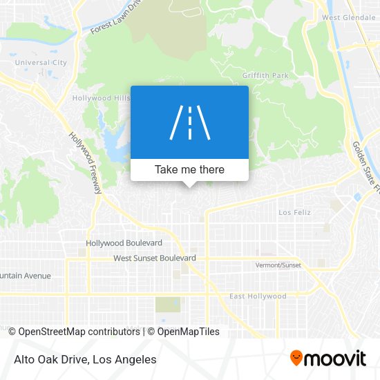 Alto Oak Drive map