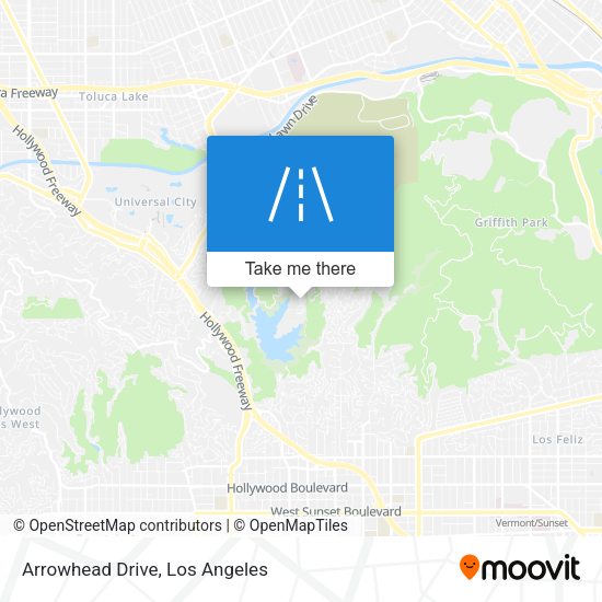 Arrowhead Drive map