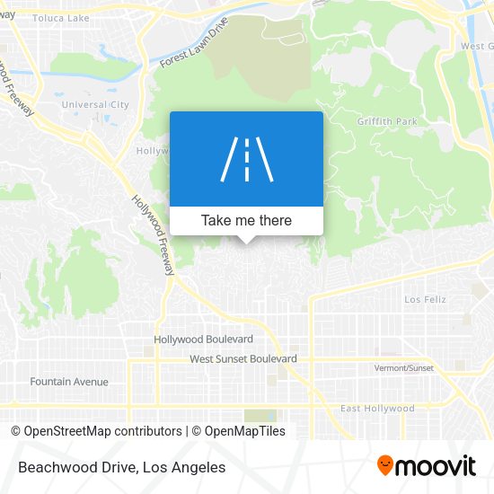 Beachwood Drive map