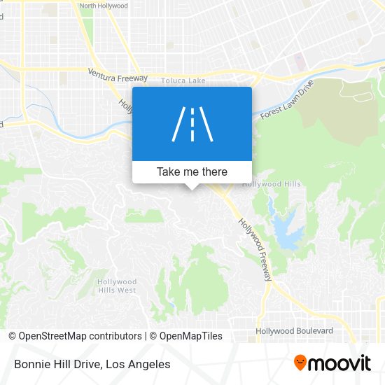 Mapa de Bonnie Hill Drive