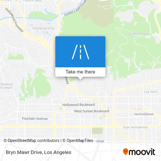 Bryn Mawr Drive map