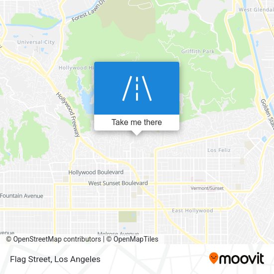 Flag Street map