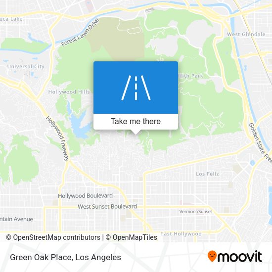 Green Oak Place map