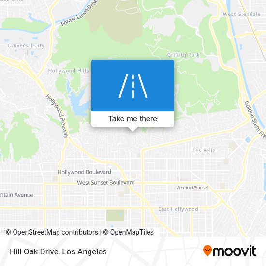 Hill Oak Drive map