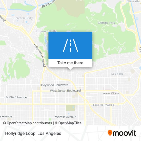 Hollyridge Loop map