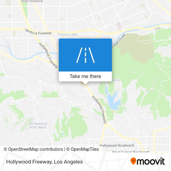 Mapa de Hollywood Freeway