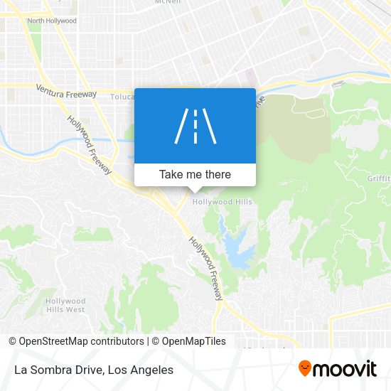 La Sombra Drive map