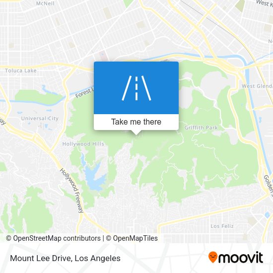 Mount Lee Drive map
