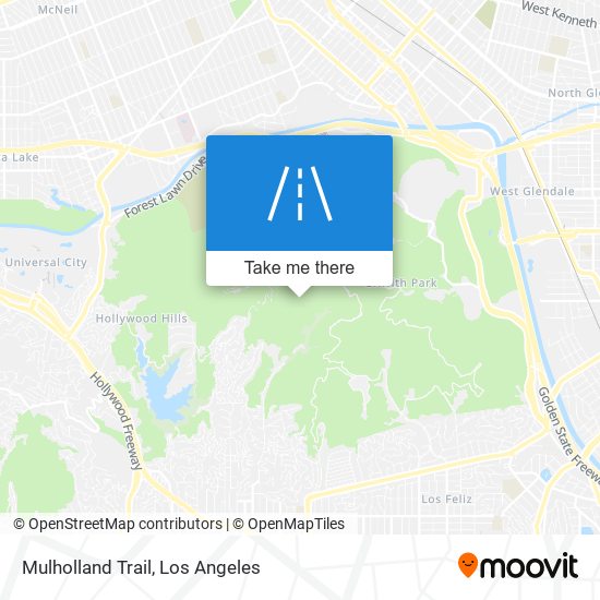 Mulholland Trail map